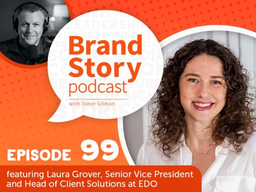 Brand Story podcast episode 99: Marketing's Measurement Reset. Featuring Laura Grover, Senior Vice President and Head of Client Solutions at EDO, Inc.