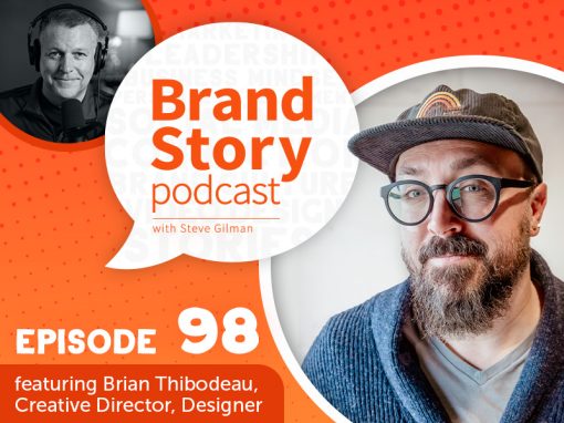 Brand Story episode 98: Keeping Creativity Alive. Featuring Brian Thibodeau, creative director, designer.